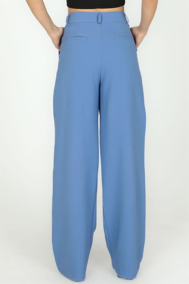 Sortie Collection Панталоне Од Тканине Опуштеног Кроја Класичног Модела Индиго Велепродаја одеће 4