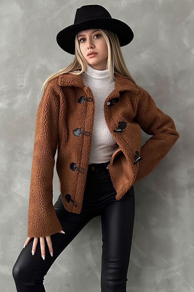 Topshow Красная Блузка С Воротником Под Зебру Оптовая продажа одежды Повседневный