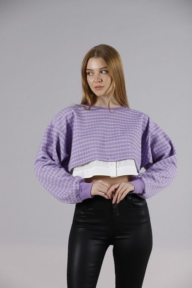 Topshow Blouse Lilac Wholesale Clothing Fall