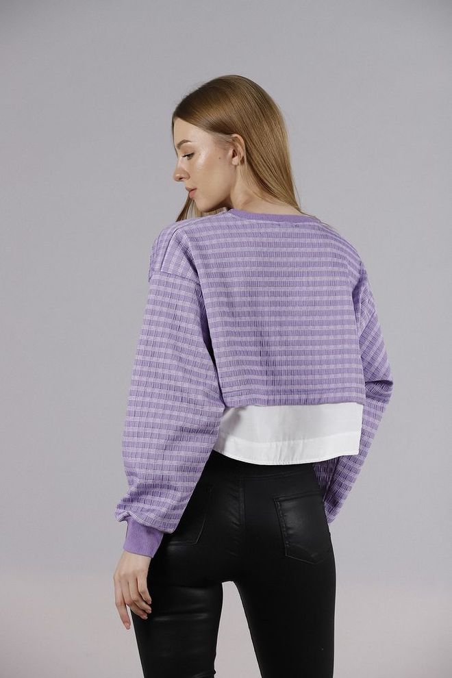 Topshow Blouse Lilac Wholesale Clothing Streetwear