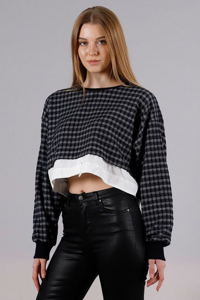 Topshow Bluse Marineblau Großhandelskleidung Lässig