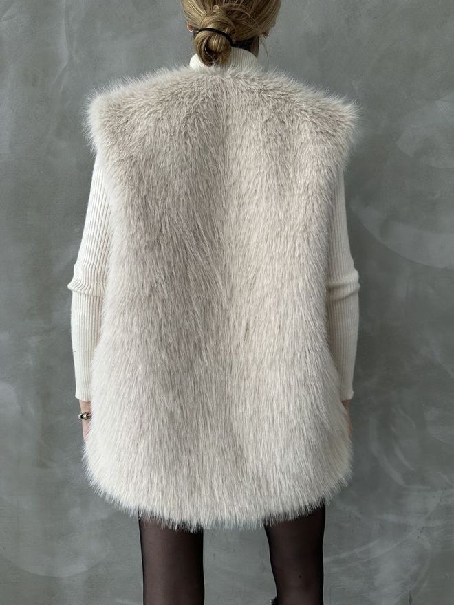 Topshow Taş F 1567 Feather Vest Wholesale Clothing Formal