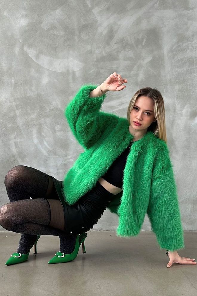 Topshow Blana Verde Smarald Îmbrăcăminte cu ridicata Casual