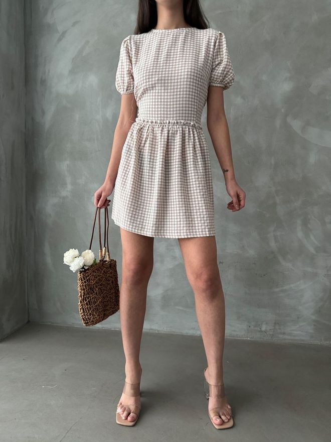 Topshow Каменное Платье С Круглым Вырезом Оптовая продажа одежды Хлопок