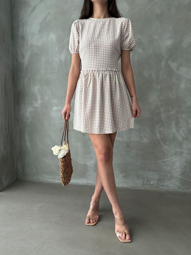 Topshow Каменное Платье С Круглым Вырезом Оптовая продажа одежды Работа