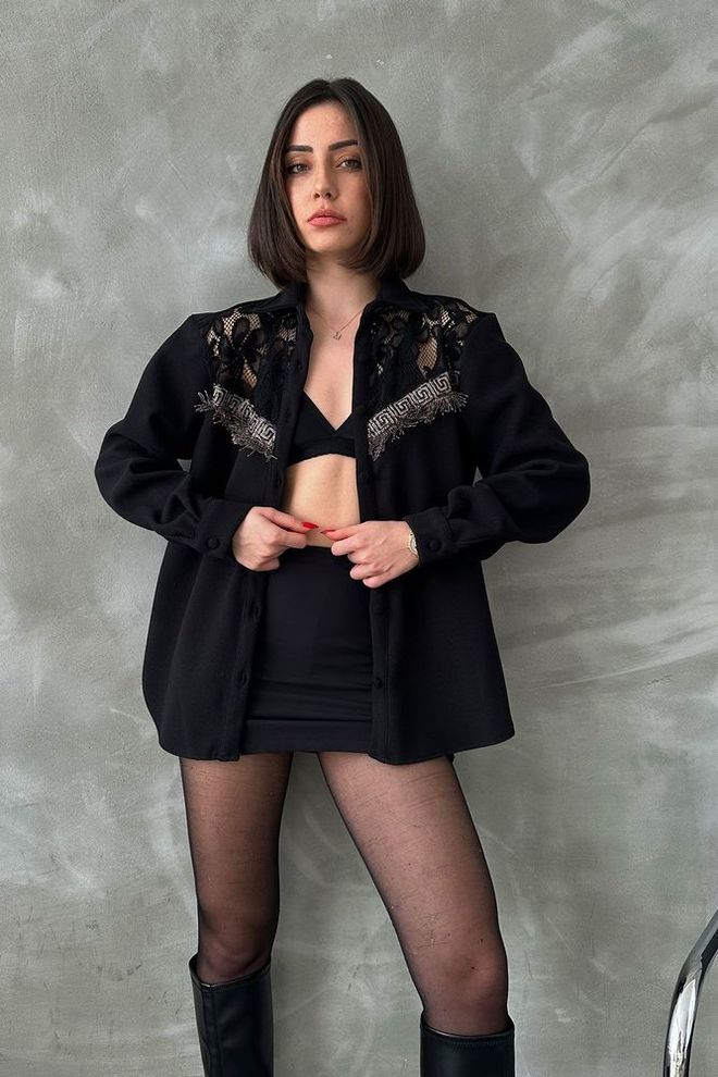 Topshow Čipkovaná košeľa Veľkoobchod s oblečením Narodeniny