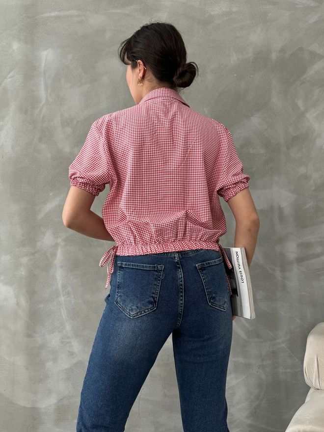 Topshow Fuchsia Pitikare Shirt With Elastic Waist Wholesale Clothing 4