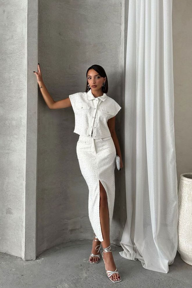 Topshow White Wholesale Jacket Wholesale Clothing Spring