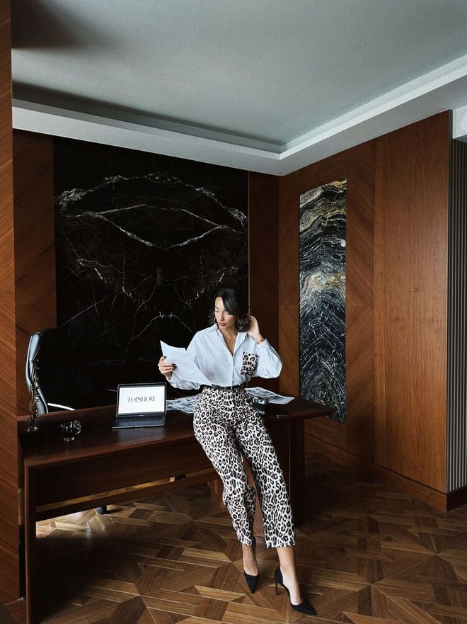 Topshow Spodnie Leopard F1788 W Panterkę Hurtowa sprzedaż odzieży Poliester