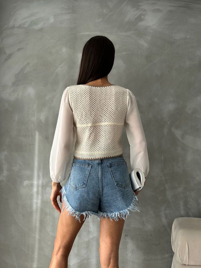 Topshow Cárdigan Corto Abotonado Piedra Ropa al por mayor Casual