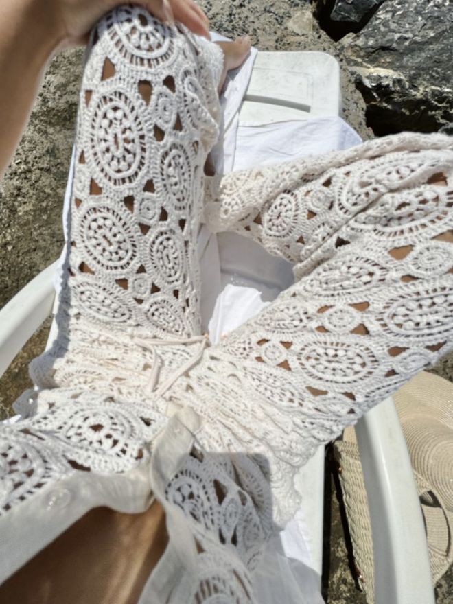 Topshow Pantalón Con Cordones Crudo Ropa al por mayor Primavera