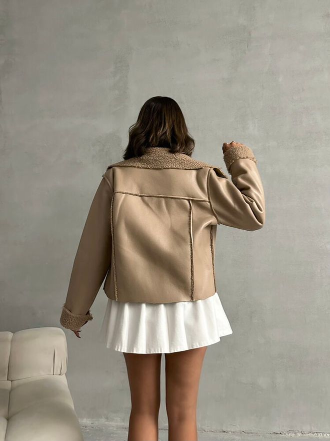 Topshow Zippered Jacket Dark Stone Wholesale Clothing 4