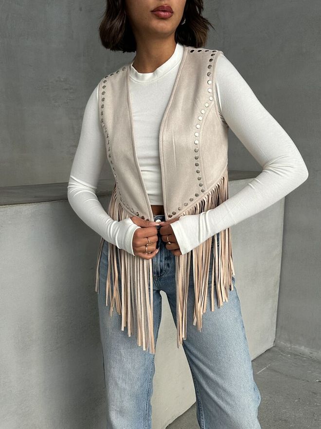 Topshow Gilet Con Nappe Pietra Abbigliamento all'ingrosso Inverno