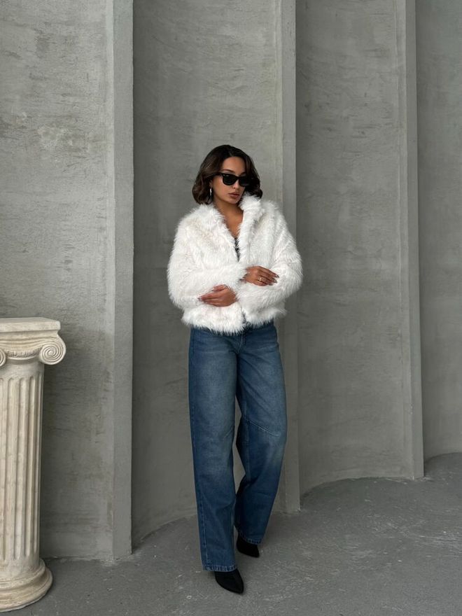 Topshow Light Stone Fur Coat Wholesale Clothing 2