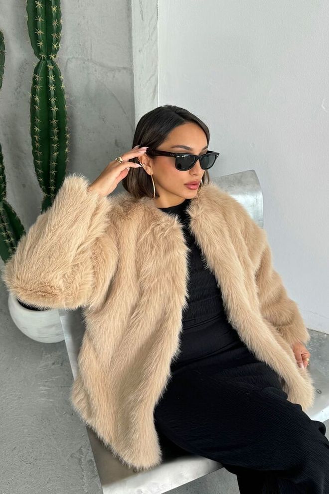 Topshow Mink Faux Fur Jacket Wholesale Clothing Casual