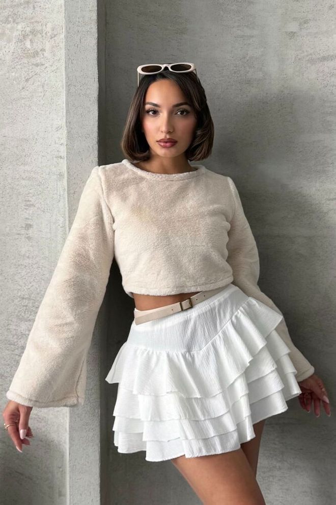 Topshow Blusa Pelúcia Pedra Roupas por atacado Casual