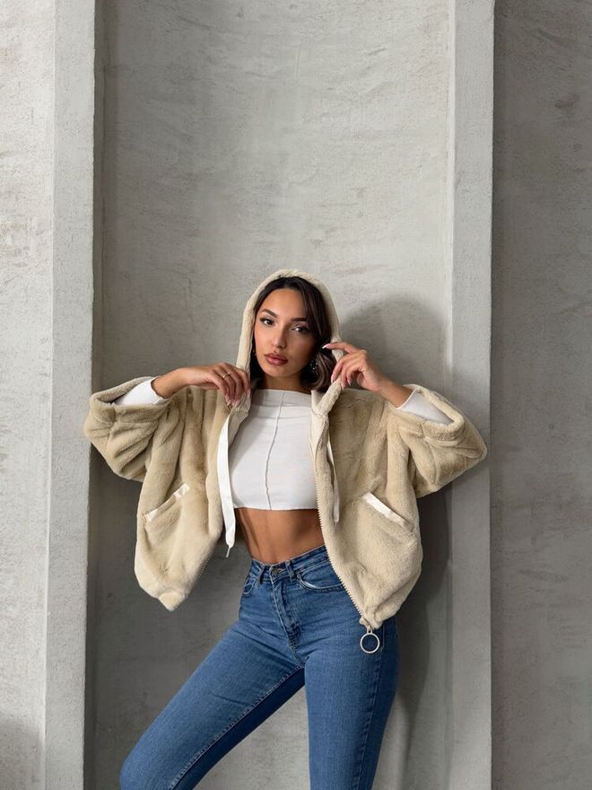 Topshow Steiniger Plüschmantel Großhandelskleidung 2