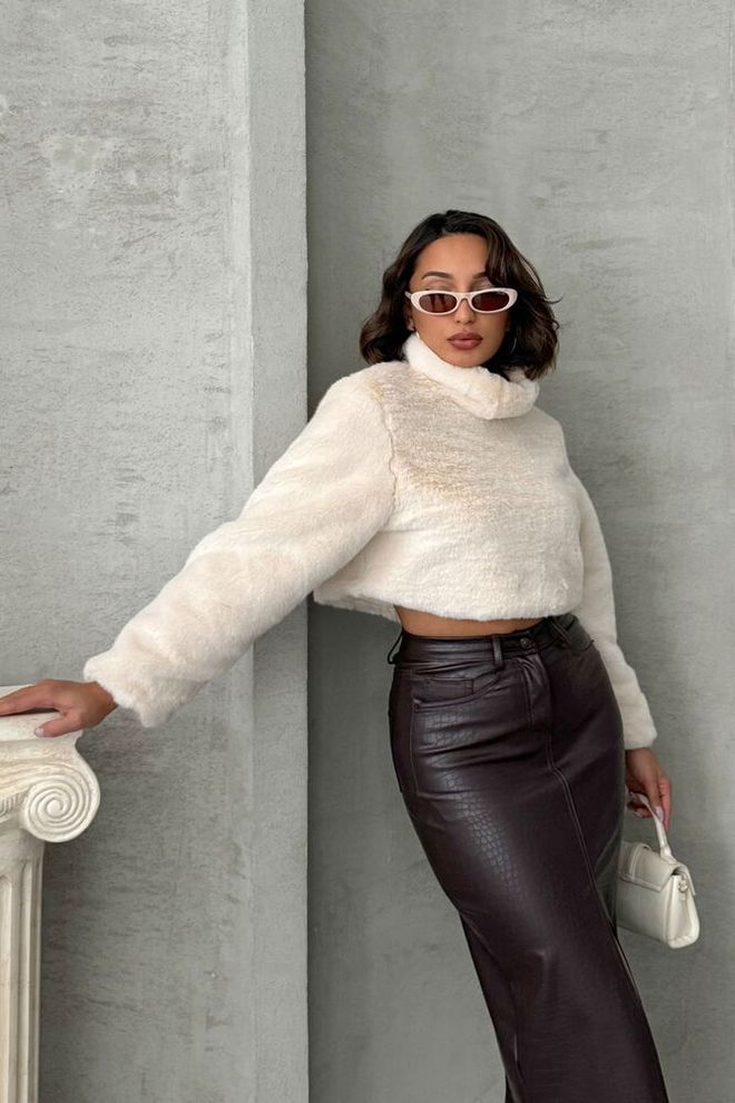 Topshow Peluş Bluz Taş Toptan Giyim Gündelik