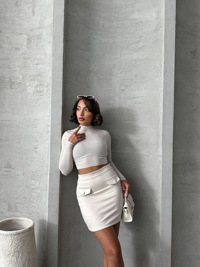 Topshow Юбка С Карманом Камень Оптовая продажа одежды День рождения