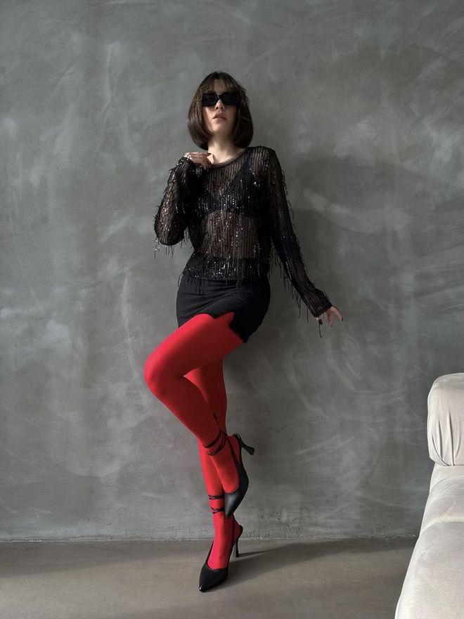 Topshow Black Sequin Sequined Blouse Wholesale Clothing Polyester