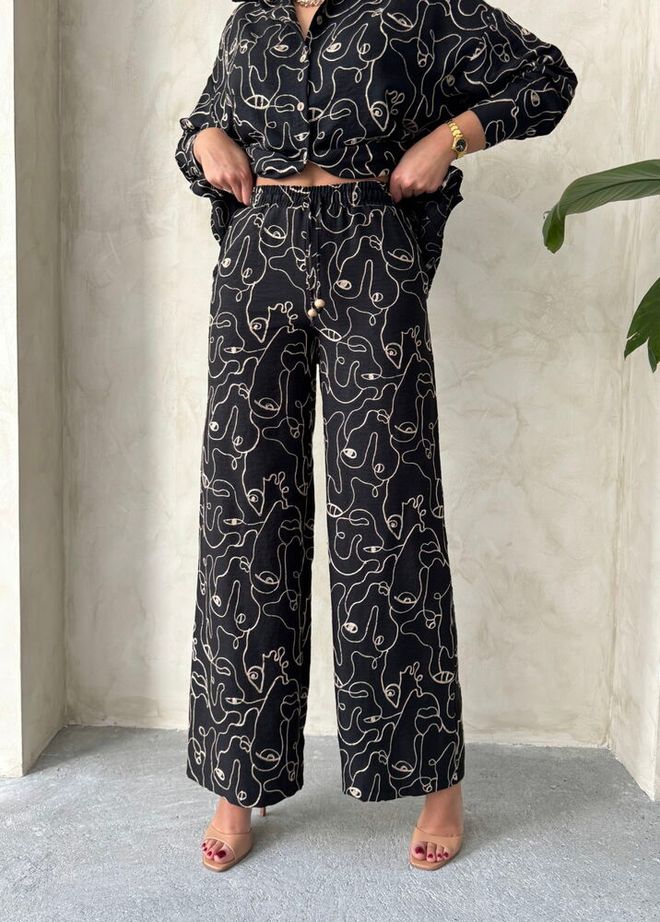 Topshow Embroidered Pants Black Wholesale Clothing Birthday
