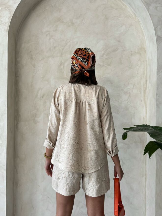 Topshow Embroidered Shorts Stone Wholesale Clothing Formal