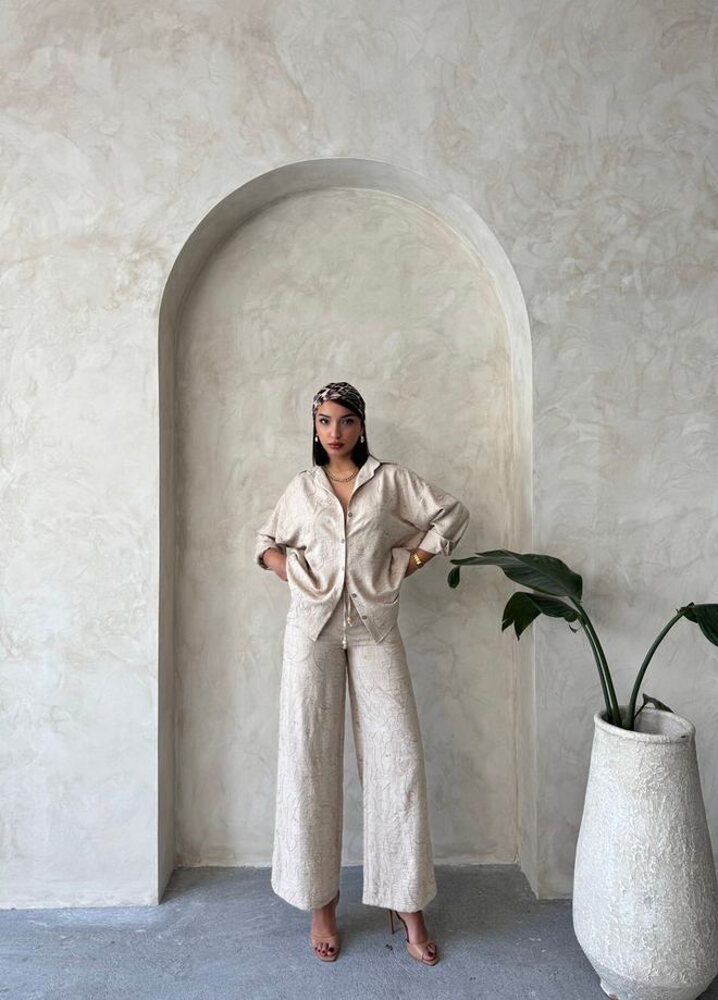 Topshow Embroidered Pants Stone Wholesale Clothing 1