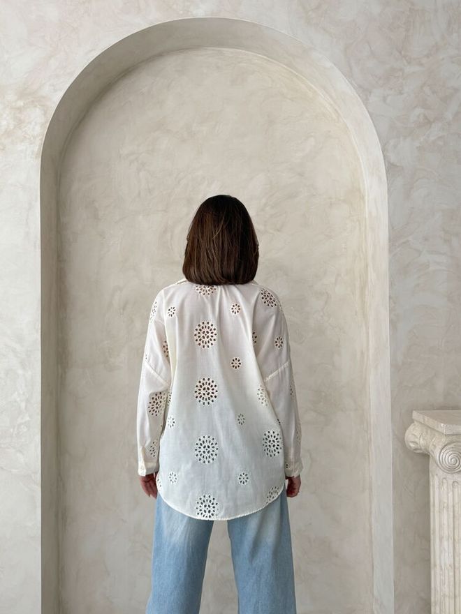 Topshow Embroidered Shirt Light Stone Wholesale Clothing 4