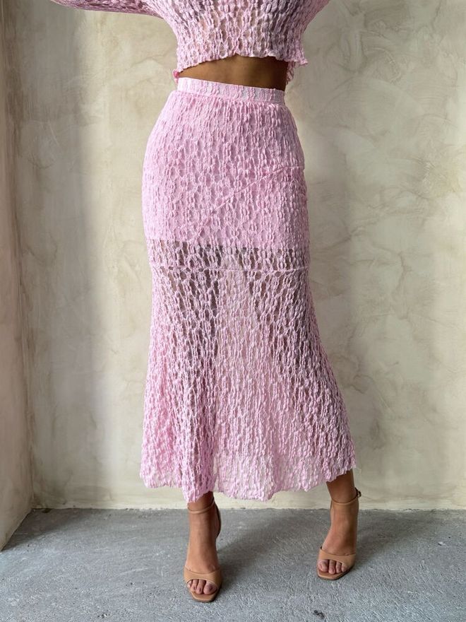 Topshow Lace Skirt Pink Wholesale Clothing Birthday