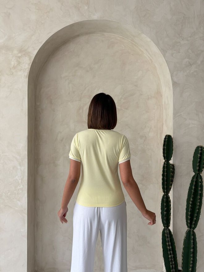 Topshow D2211 Cream Za Vrat Žuta Krema Veleprodaja odjeće Formalni