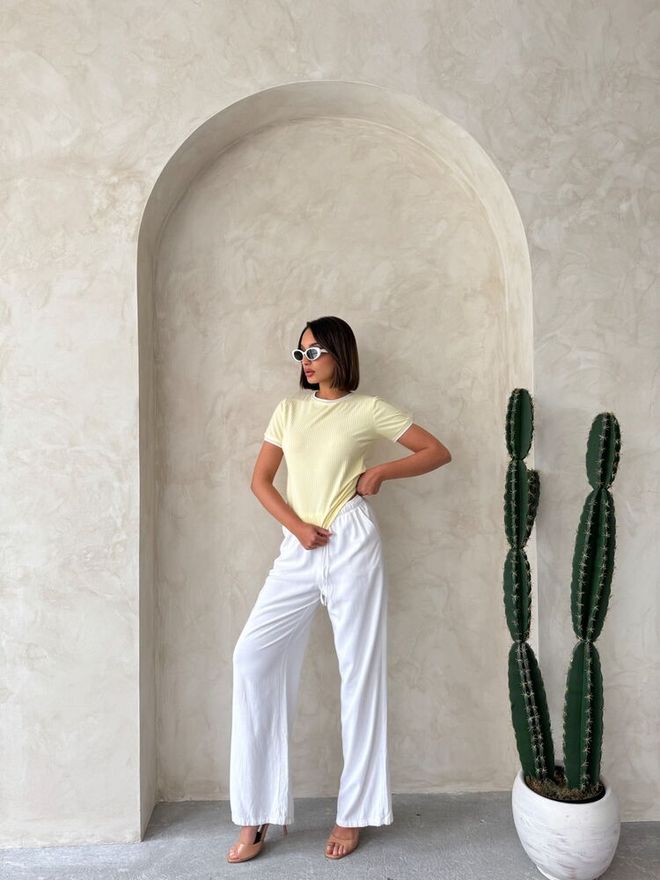 Topshow D2211 Cream Za Vrat Žuta Krema Veleprodaja odjeće Rođendan