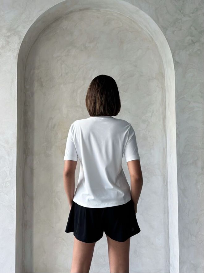 Topshow Pocket Detailed T Shirt Cream Black Wholesale Clothing Birthday