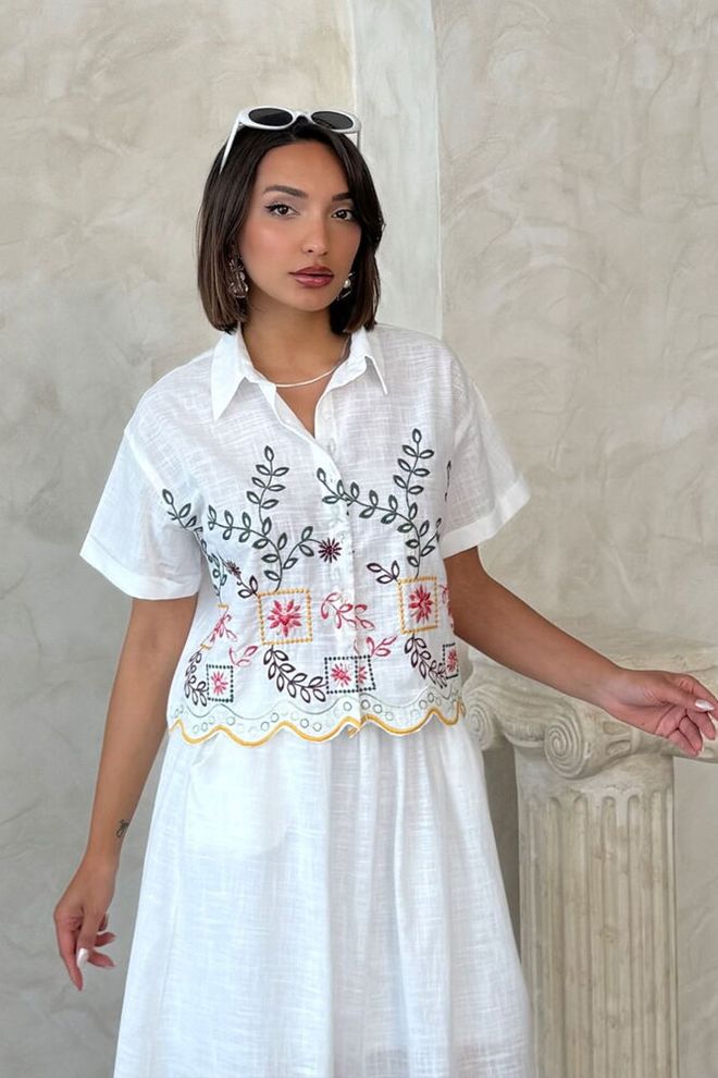 Topshow Vezena Majica Rumena Dsn2 Oblačila na debelo Ležerno