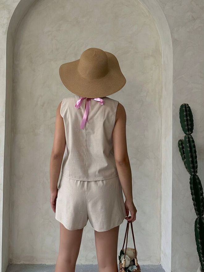 Topshow Pantaloncini Con Stampa Bow Stone Stone | Abbigliamento all'ingrosso Boho