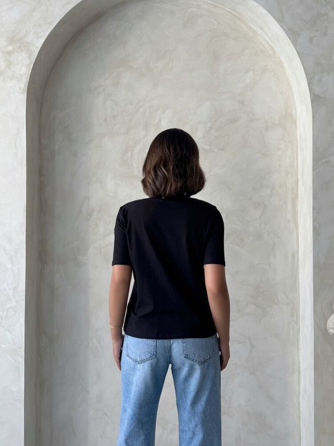 Topshow Blusa Preta Floral Casual Elegante Roupas por atacado Elegante