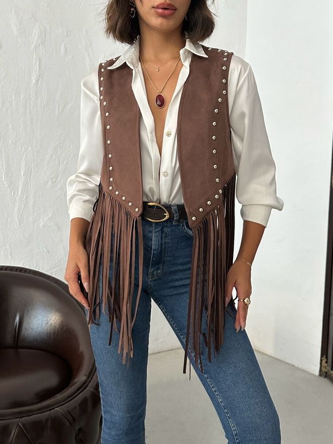 Topshow Maro Vestic Casual De Stradă Boho Vintage Retro Vestă Îmbrăcăminte cu ridicata Primăvară