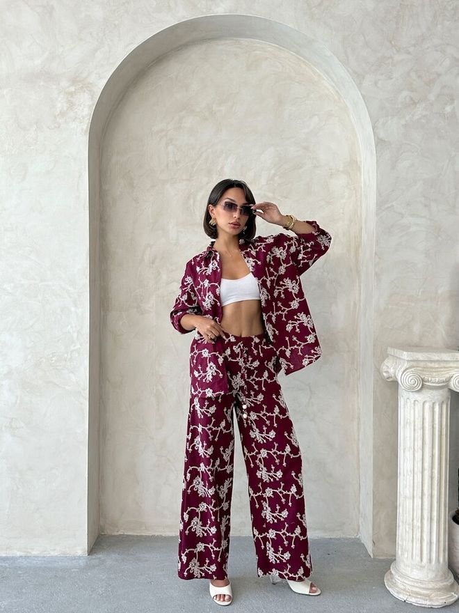 Topshow Бордо Ежедневен Елегантен Дрехи на едро Работа