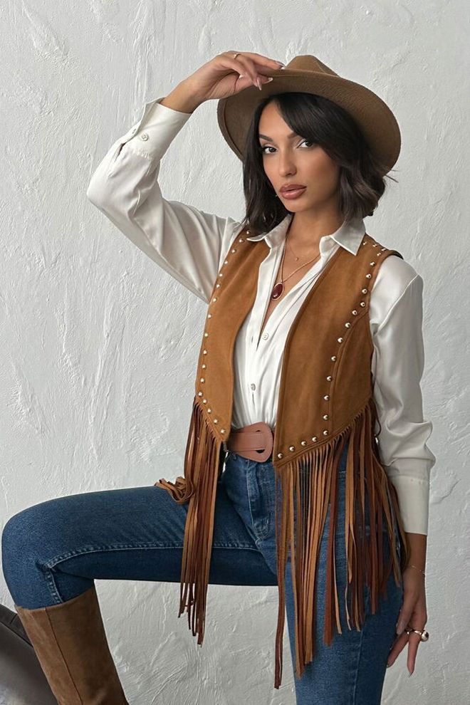 Topshow Vestă Maro Vestic Casual Boho Îmbrăcăminte cu ridicata Lejer