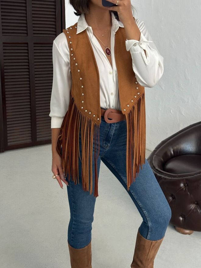 Topshow Vestă Maro Vestic Casual Boho Îmbrăcăminte cu ridicata Primăvară