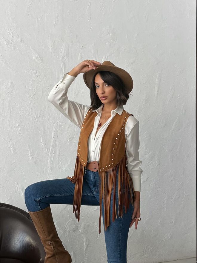 Topshow Vestă Maro Vestic Casual Boho Îmbrăcăminte cu ridicata 1