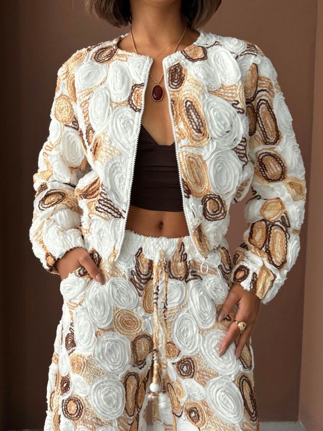 Topshow White Windbreaker Jacket Wholesale Clothing Spring