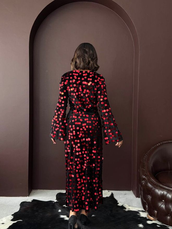 Topshow Čierna Elegantná Puzdrová Sukňa S Vysokým Pásom A Bodkami Veľkoobchod s oblečením Jar