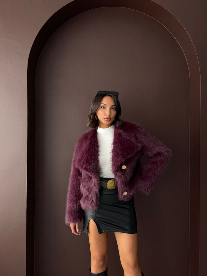 Topshow Claret Red Jacket Wholesale Clothing Birthday