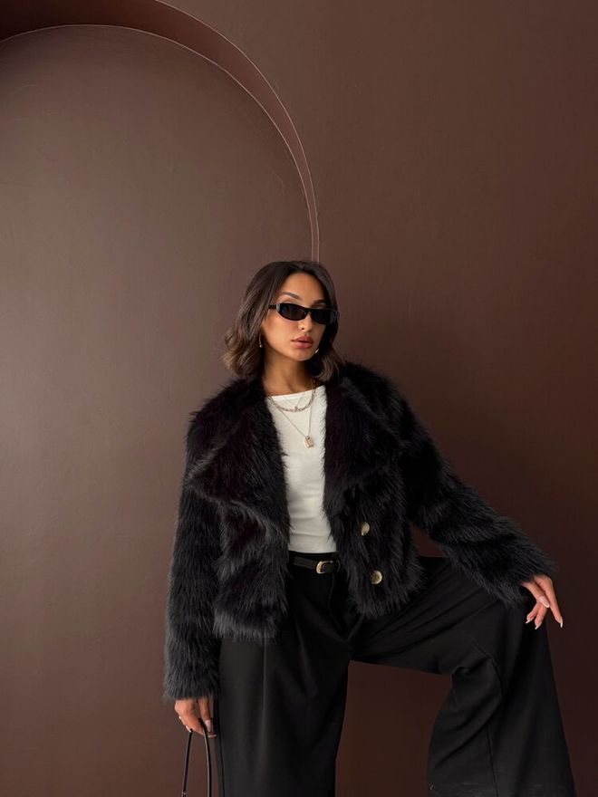 Topshow Black Double Breasted Blazer Jacket Wholesale Clothing Work