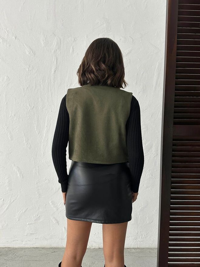 Topshow Πράσινο Boho Casual Κομψό Streetwear Vintage Ρετρό Αμάνικο Μπλουζάκι Χονδρικό εμπόριο ενδυμάτων Boho