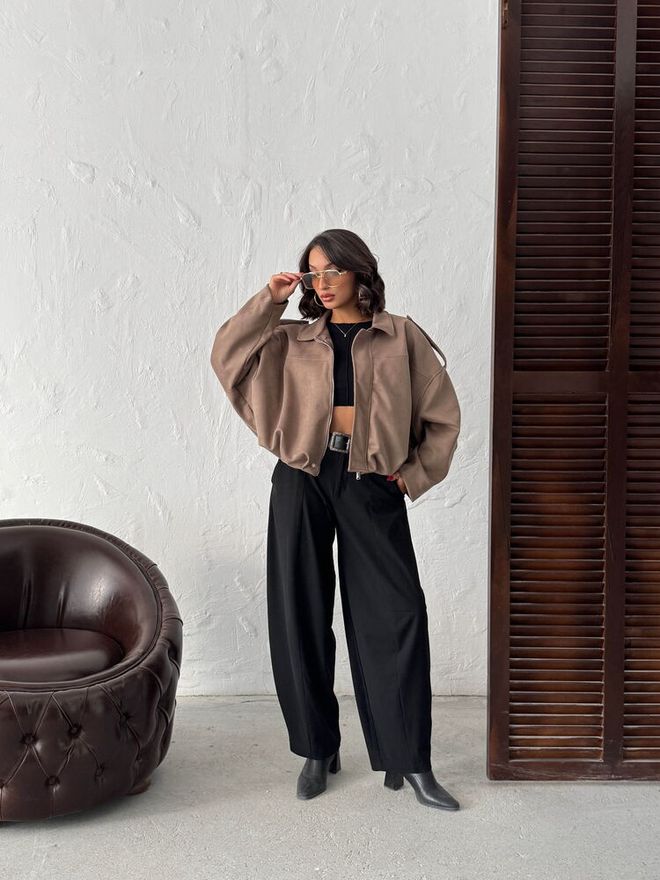 Topshow Geacă Bomber Bej Îmbrăcăminte cu ridicata Lejer