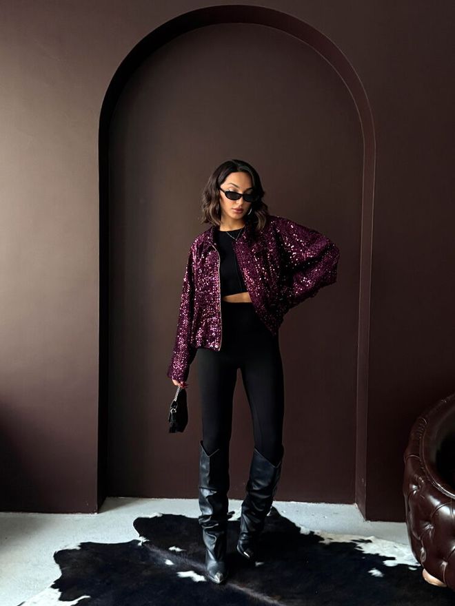 Topshow Bordeauxrode Bomber Jas Groothandel Kleding 1