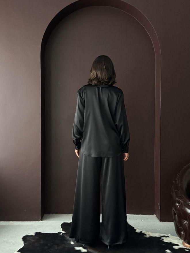 Topshow Black Elegant Formal Shirt Wholesale Clothing Formal