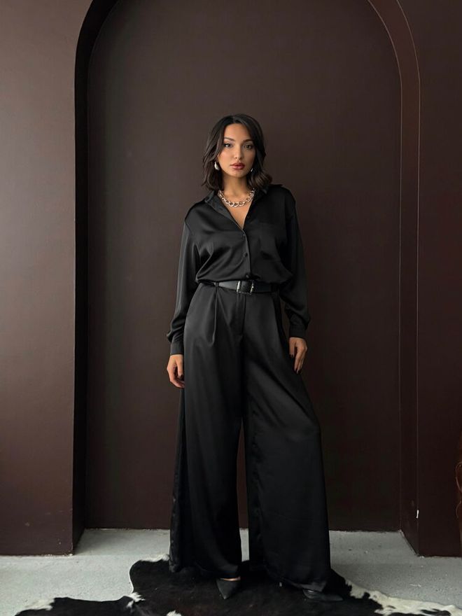 Topshow Black Elegant Formal Shirt Wholesale Clothing Work