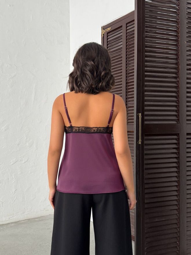 Topshow Blouse Bordeauxrood Slim Fit V hals Mouwloos Met Kapmouw Groothandel Kleding Sexy